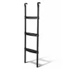 LEAN SPORT BEST escalera de trampolín de 97 cm – 2 peldaños, antideslizante, acero, compatible universalmente, negro
