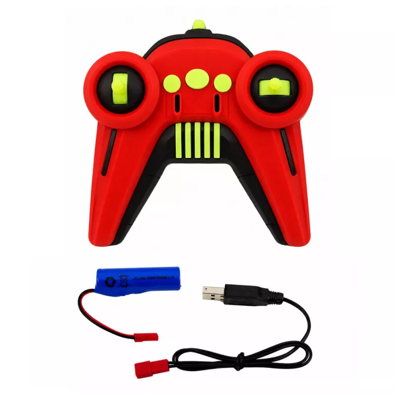 Coche teledirigido acrobático 4WD LEAN TOYS 1:14 con rotación 360° y luces LED