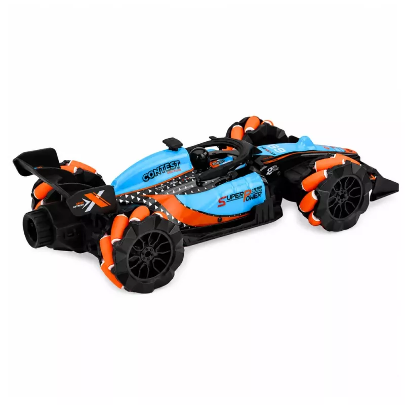 Coche teledirigido acrobático 4WD LEAN TOYS 1:14 con rotación 360° y luces LED