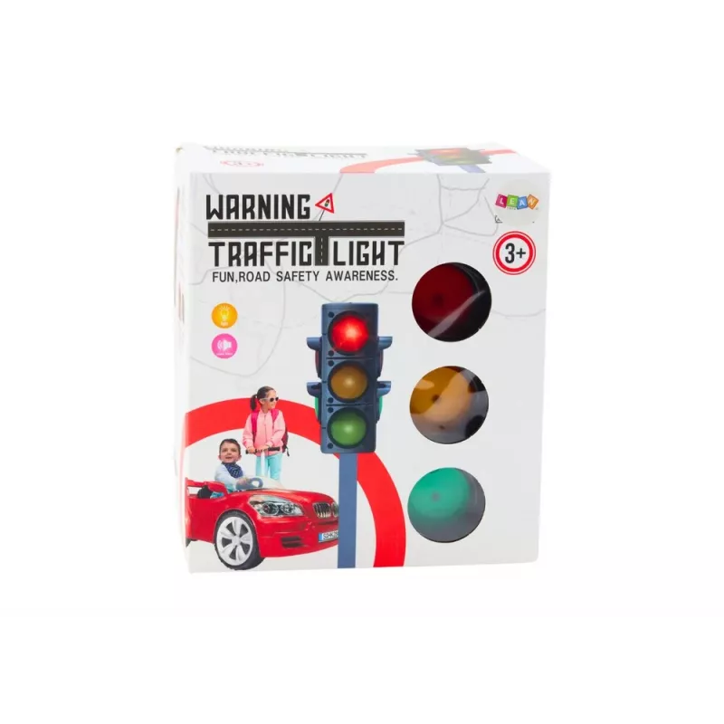 LEAN TOYS 20644 Semáforo de juguete con efectos de luz y sonido