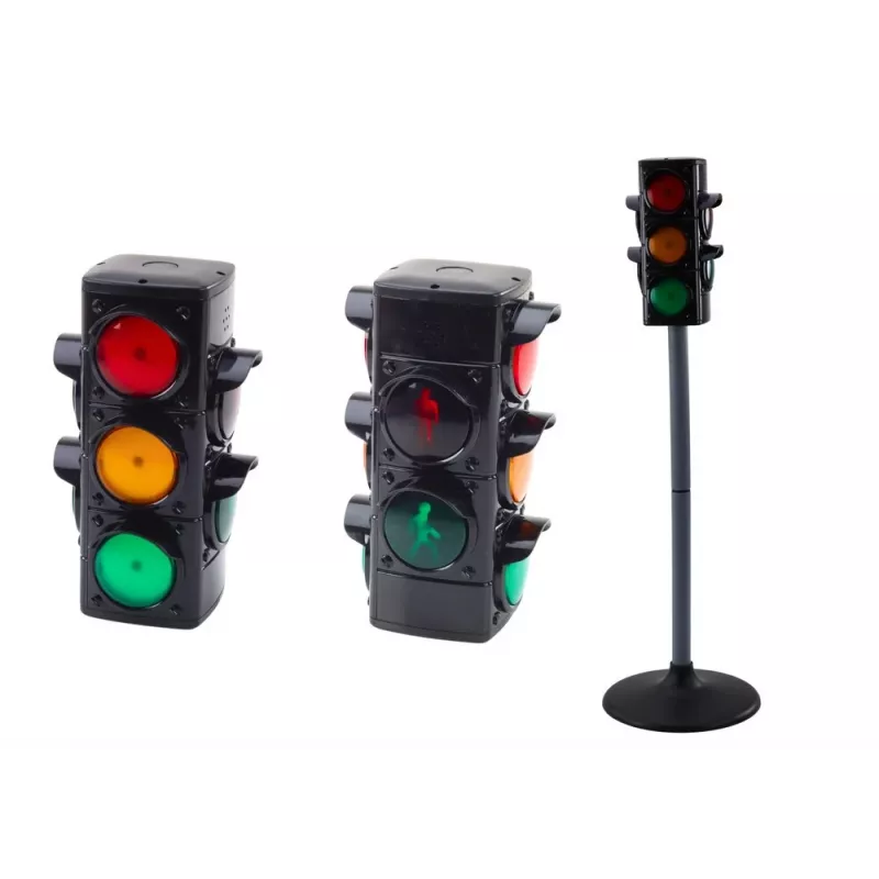 LEAN TOYS 20644 Semáforo de juguete con efectos de luz y sonido
