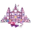 LEAN TOYS 25282 Set de bloques magnéticos con ventanas de colores y rotuladores rosas, 126 piezas, juguete creativo de arte