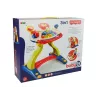 LEAN TOYS Cochecito bebé interactivo 3 en 1 con volante, sonido, melodías y motivos de animales