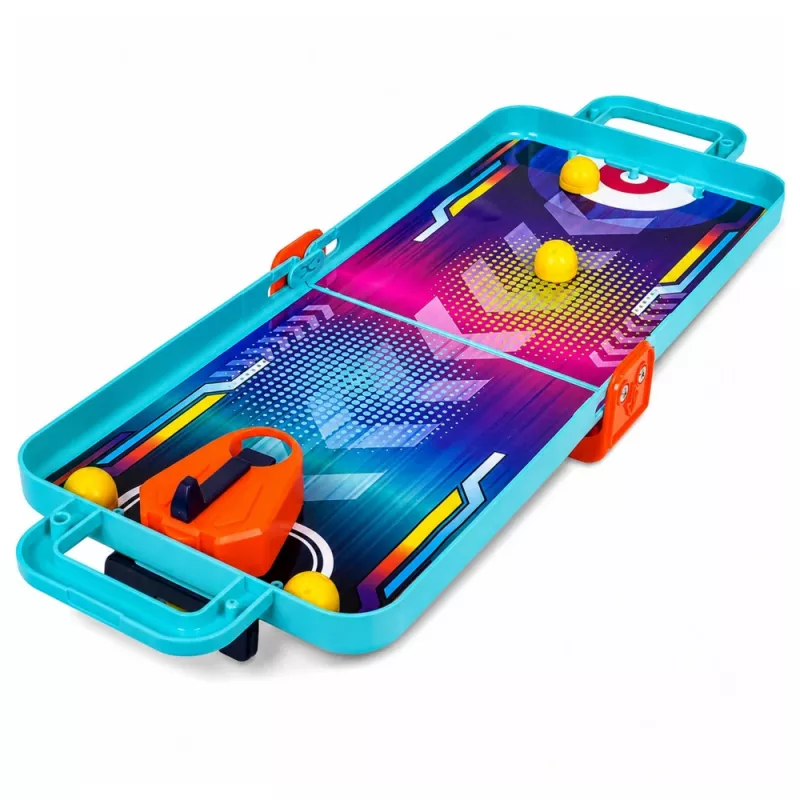 LEAN TOYS 3-in-1 Mini Arcade Game – Maletín portátil de baloncesto de mesa, pinball y bolos (multicolor)