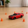 LEAN TOYS 31711 Coche deportivo RC Drift – 4WD, 2,4 GHz, carrocería intercambiable, rojo, 1:43