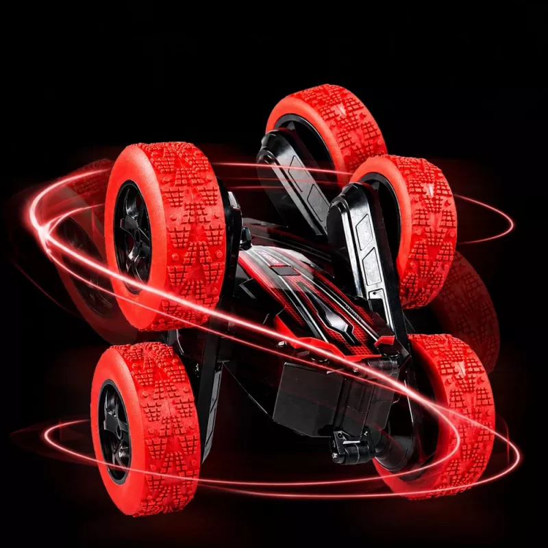 LEAN TOYS coche RC stunt con control por gestos 360° rojo