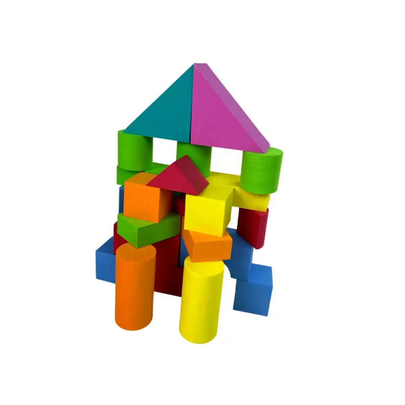LEAN TOYS 41 bloques de construcción de espuma para niños