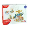 LEAN TOYS 4 en 1 cochecito-mesa de actividades-andador-triciclo para bebés azul