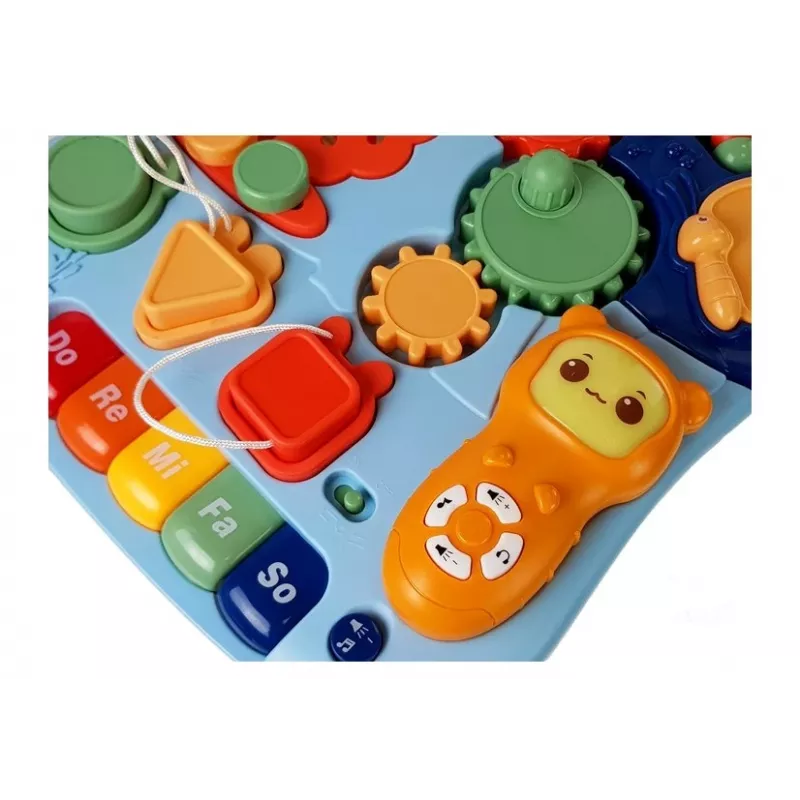 LEAN TOYS 7589 Andador interactivo con panel de mesa, andador 2 en 1 para bebé con luces, sonidos y panel de aprendizaje