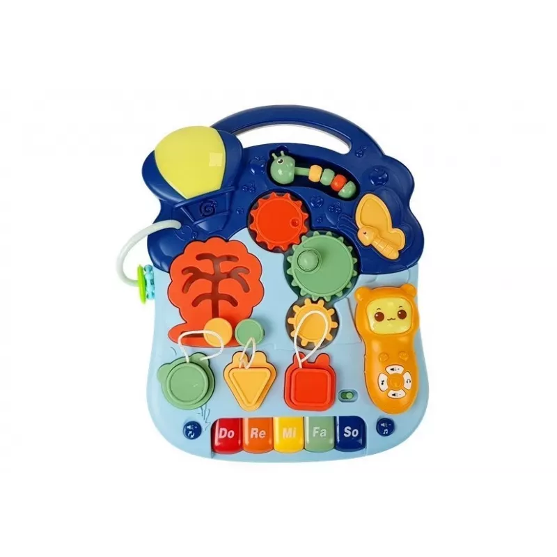 LEAN TOYS 7589 Andador interactivo con panel de mesa, andador 2 en 1 para bebé con luces, sonidos y panel de aprendizaje