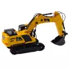 LEAN TOYS Excavadora RC oruga de 9 canales y 2,4 GHz con sonidos y luces LED, escala 1:14
