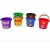LEAN TOYS Set de cubos de colores con animales - una pirámide