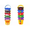 LEAN TOYS Set de cubos de colores con animales - una pirámide