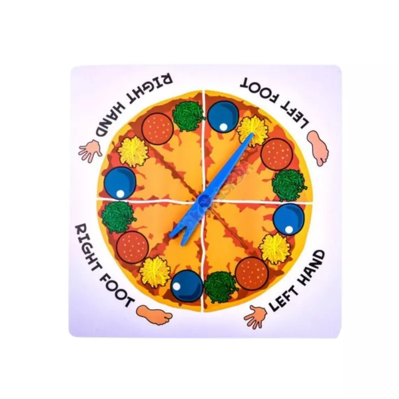 LEAN TOYS Active Family Juego de habilidad Pizza Mat Randomizer