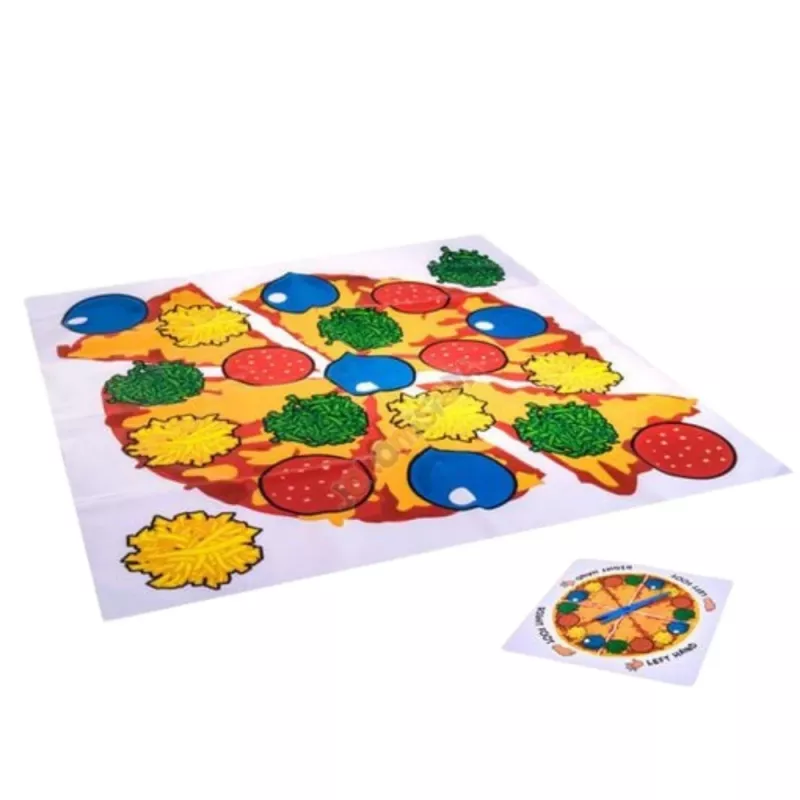 LEAN TOYS Active Family Juego de habilidad Pizza Mat Randomizer