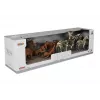 LEAN TOYS Animales salvajes de África león cebra familia set de figuras