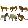 LEAN TOYS Set de figuras de fauna africana canguro cebra