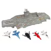 LEAN TOYS Portaaviones con jets 5 uds. sonido y luz