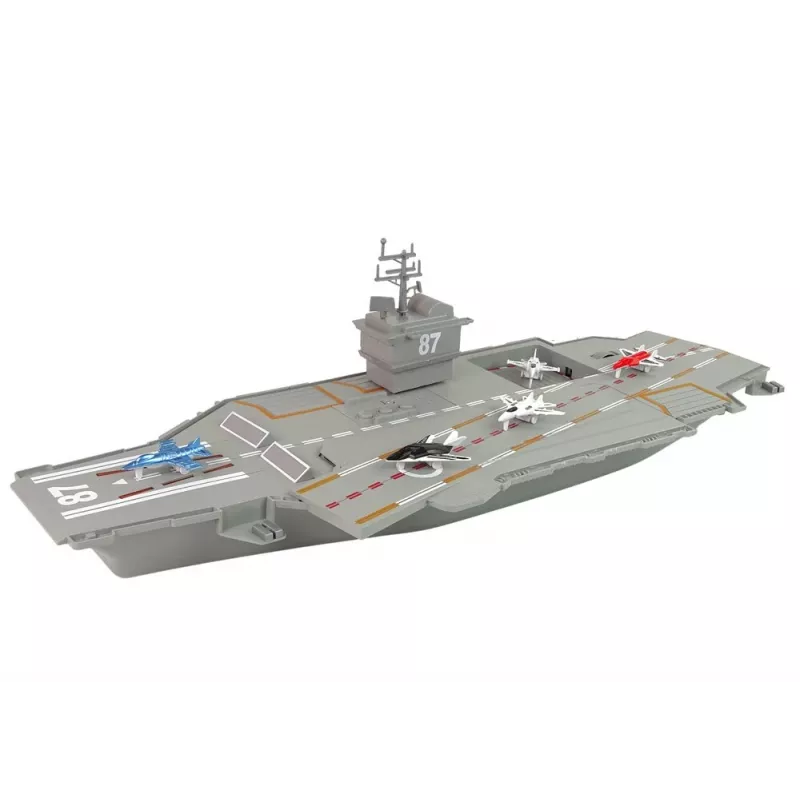 LEAN TOYS Portaaviones con jets 5 uds. sonido y luz