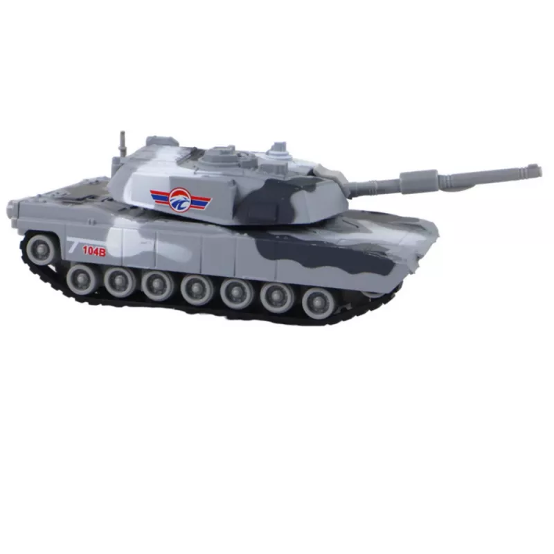 LEAN TOYS Tanque de Aluminio con Motor de Fricción, Varios Colores