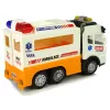 LEAN TOYS Ambulancia coche a batería con luz y sonido