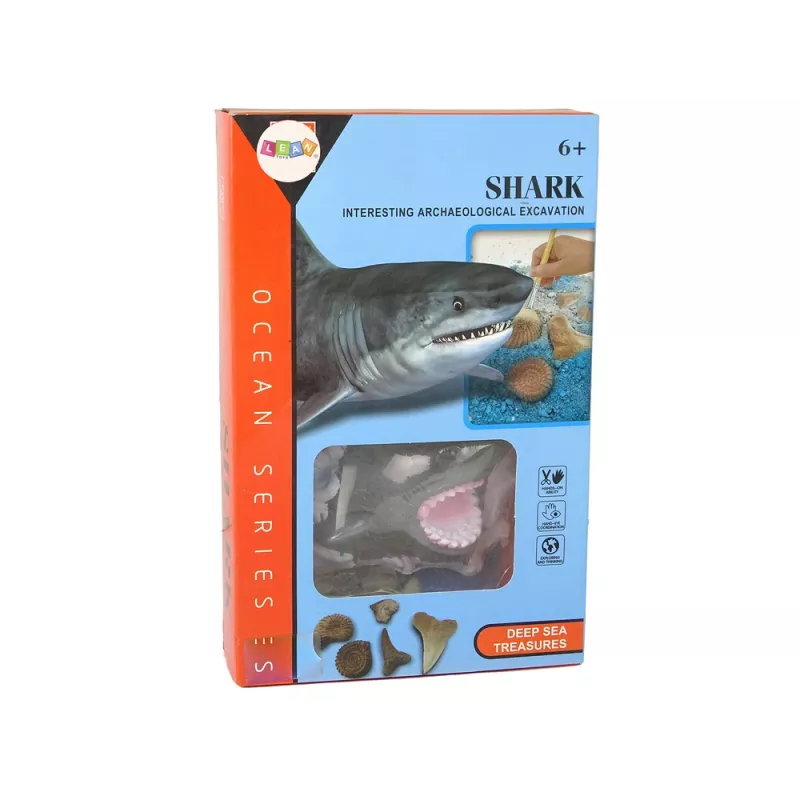 LEAN TOYS Ammonite Tiburón Kit Educativo de Excavación