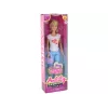 LEAN TOYS Muñeca infantil Anlily con largos cabellos rubios, bolso, gafas, blusa blanca