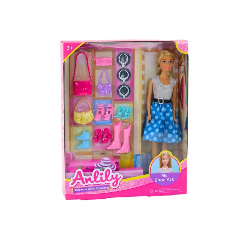 LEAN TOYS Set de muñeca Anlily ropa accesorios extras