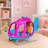 Set de muñeca Anlily de LEAN TOYS con gran helicóptero, rotores móviles y muñeca de moda – lila