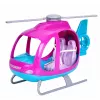 Set de muñeca Anlily de LEAN TOYS con gran helicóptero, rotores móviles y muñeca de moda – lila