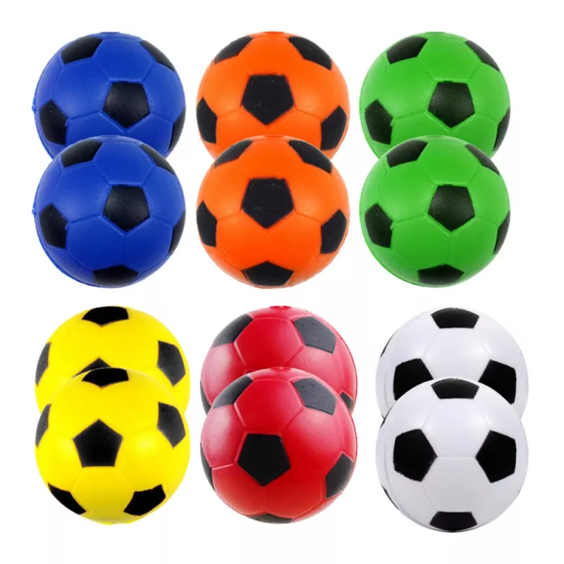 LEAN TOYS Set de 12 pelotas antiestrés saltarinas multicolor 6,5cm