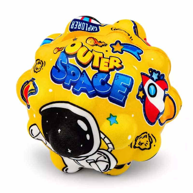 LEAN TOYS Pelota antiestrés de espuma con relieve para saltar Kosmos 7 cm