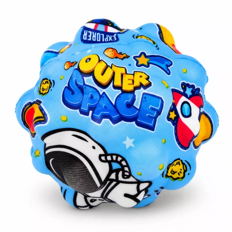 LEAN TOYS Pelota antiestrés de espuma con relieve para saltar Kosmos 7 cm