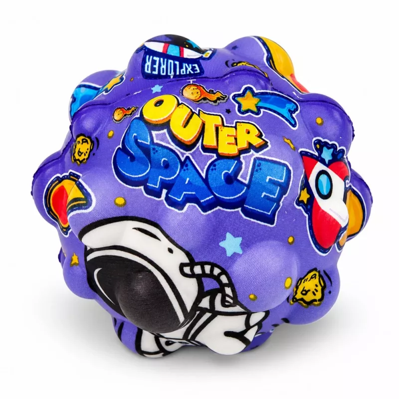 LEAN TOYS Pelota antiestrés de espuma con relieve para saltar Kosmos 7 cm