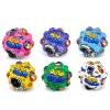 LEAN TOYS Pelota antiestrés de espuma con relieve para saltar Kosmos 7 cm