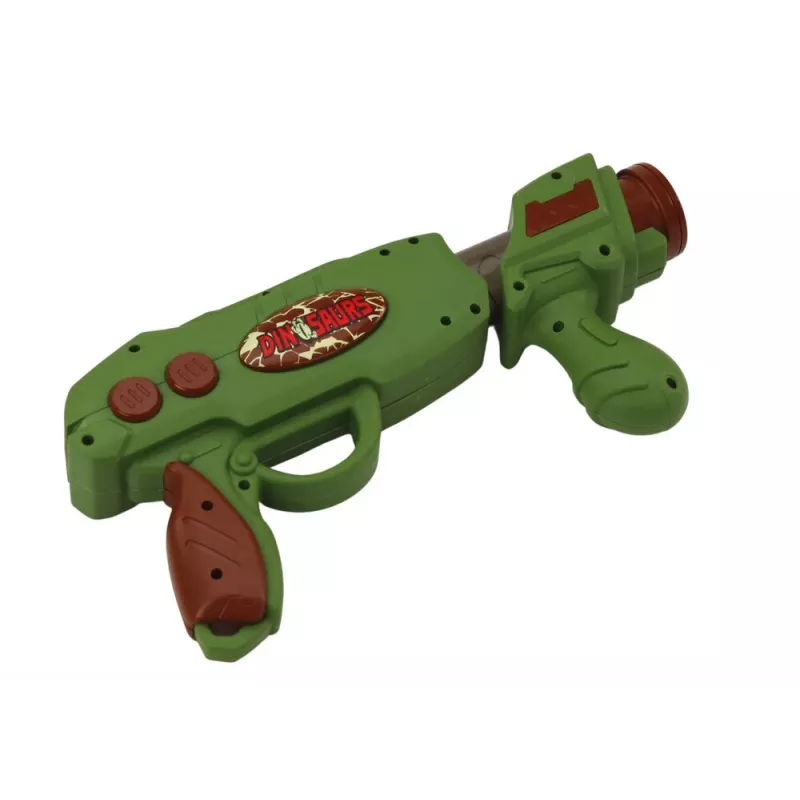 LEAN TOYS Arcade Game Pistola de bolas dinosaurio verde