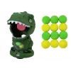 LEAN TOYS Arcade Game Pistola de bolas dinosaurio verde