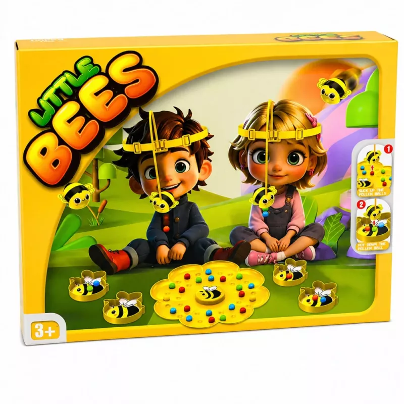 LEAN TOYS Juego de mesa de fiesta Arcade Abejas magnéticas