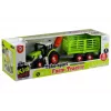 LEAN TOYS Tractor de montaje con remolque abierto 43 cm