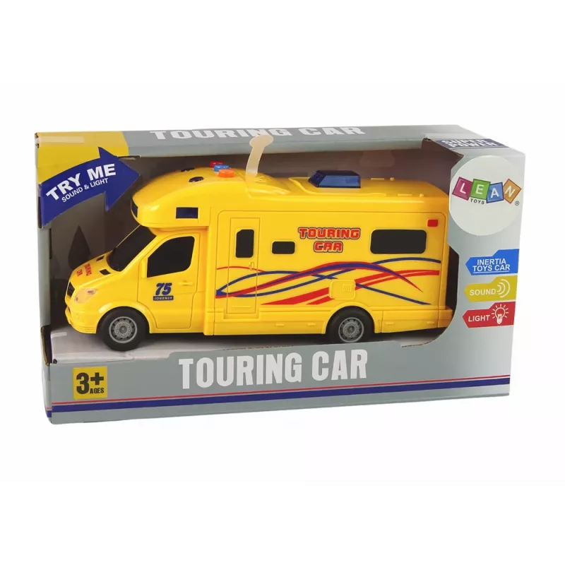 LEAN TOYS Coche Camper Excursion Fricción Sonido Luces