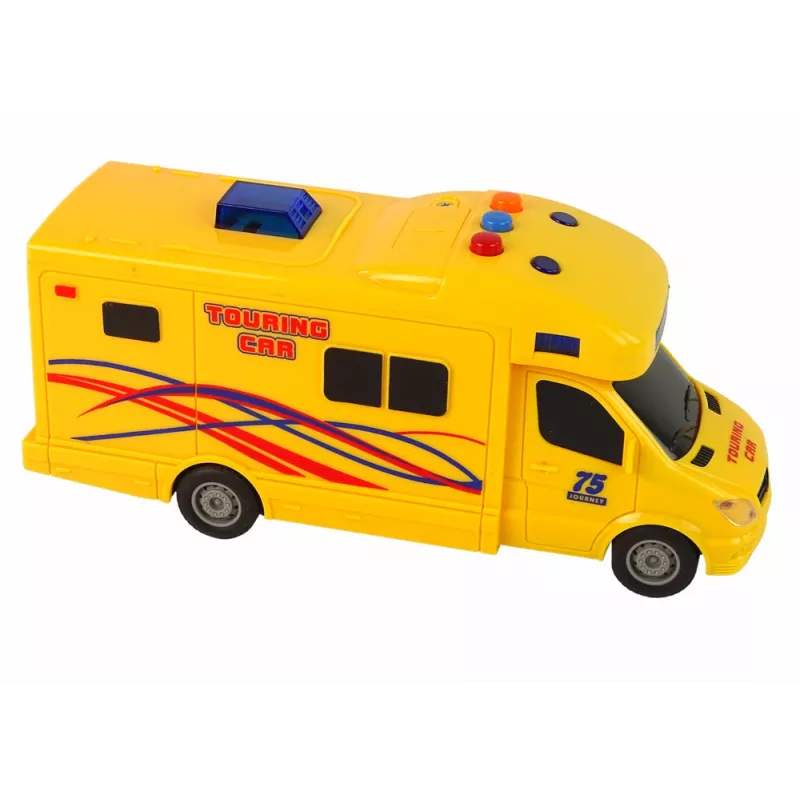 LEAN TOYS Coche Camper Excursion Fricción Sonido Luces