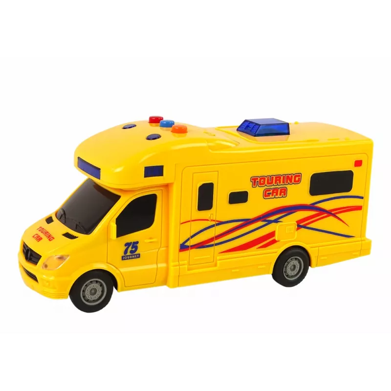 LEAN TOYS Coche Camper Excursion Fricción Sonido Luces