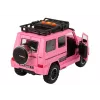 LEAN TOYS Coche todoterreno rosa V12 turbina