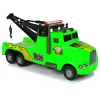 LEAN TOYS Coche grúa de asistencia en carretera 1:10 verde cuerda