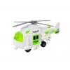 LEAN TOYS Camión portacoches a pilas 1:16 con helicóptero