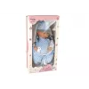LEAN TOYS Muñeca bebé 46 cm chupete azul manta de estrellas