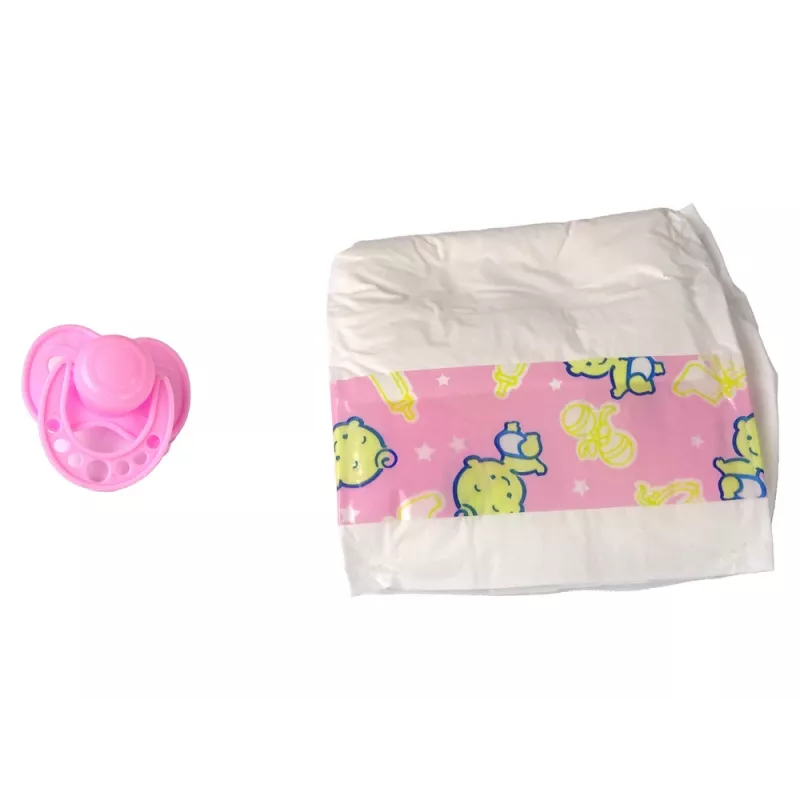 LEAN TOYS Muñeca bebé accesorios de bebé chupete de bebé