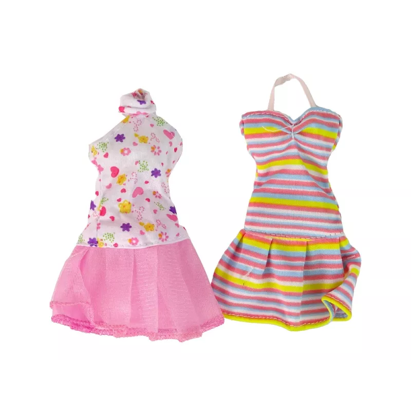 LEAN TOYS Muñeca bebé Emily con accesorios y vestidos extraíbles