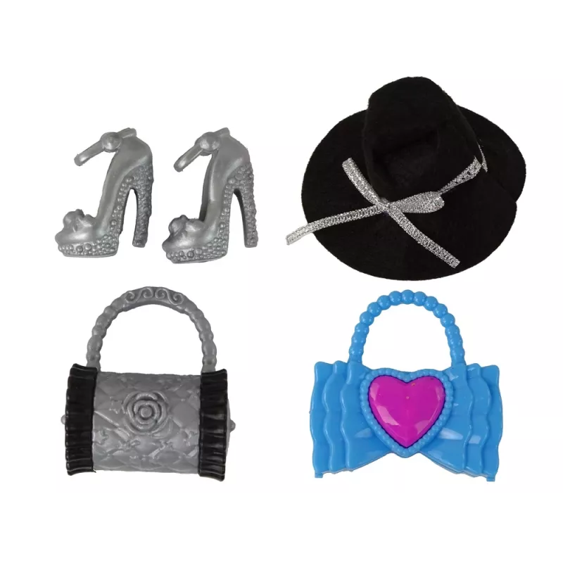 LEAN TOYS Muñeca bebé Emily con accesorios y vestidos extraíbles