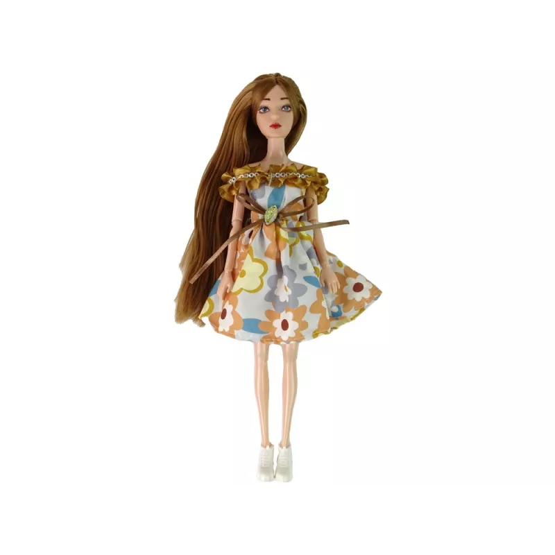 LEAN TOYS Muñeca bebé Emily Autumn con pelo rojo y sombrero